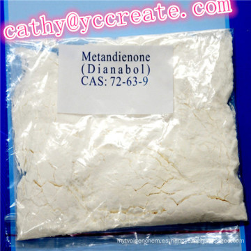 Metandienona oral CAS 72-63-9 para la ganancia muscular y la pérdida de peso